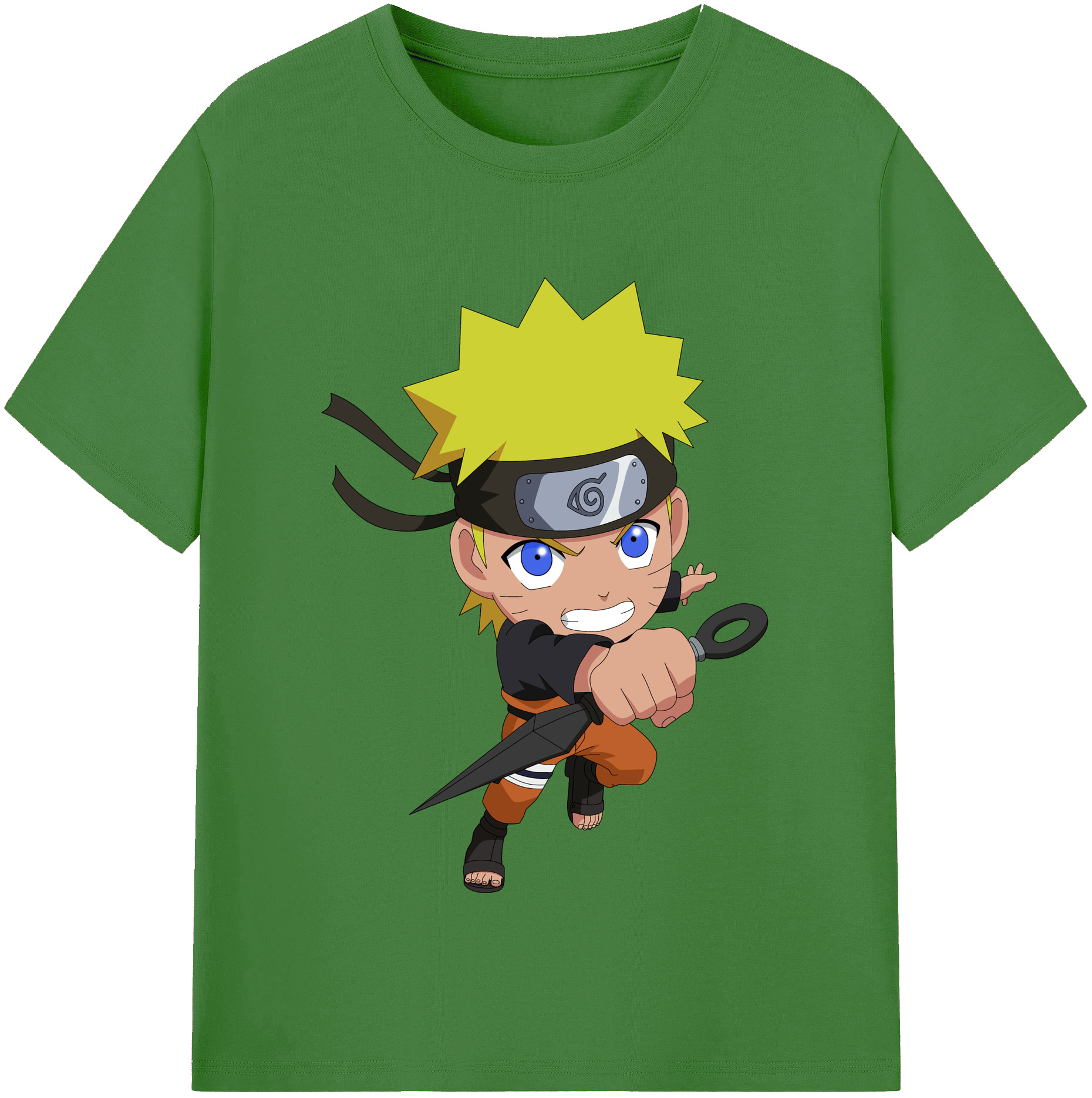（画像用） NARUTO -ナルト- うずまき ナルト Uzumaki Naruto レディースカジュアルプリントTシャツ（綿100％）